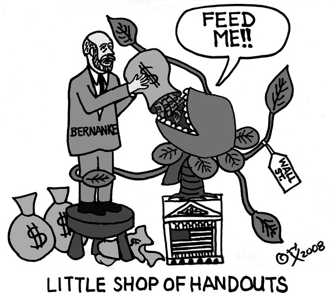 Bernanke feeds Wall St.'s cash-eating plant